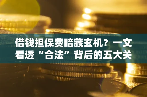 济南借钱担保费暗藏玄机？一文看透“合法”背后的五大关键陷阱