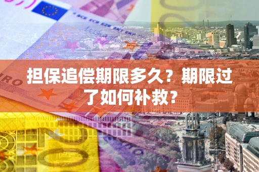 济南担保追偿期限多久？期限过了如何补救？
