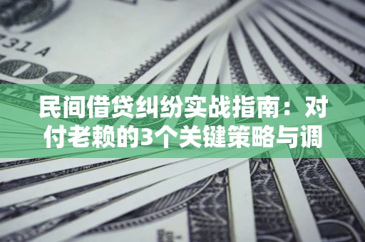 济南民间借贷纠纷实战指南：对付老赖的3个关键策略与调解盲区解析