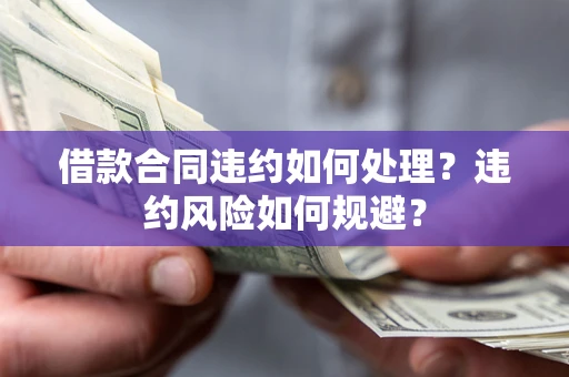 济南借款合同违约如何处理？违约风险如何规避？